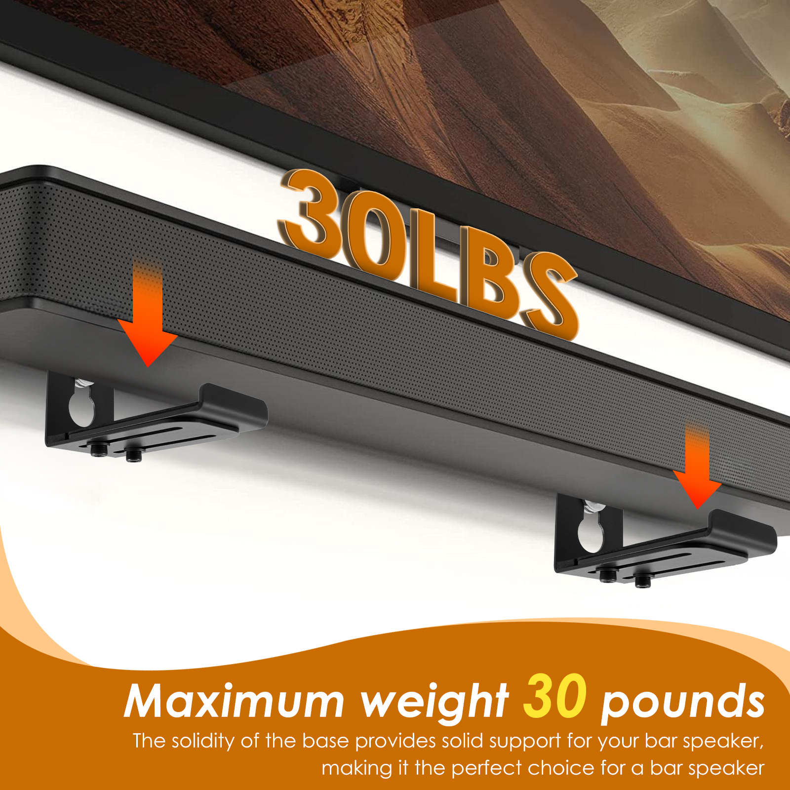 2Pcs Soundbar Speaker Stands W - Home Bar Set reseña y precio