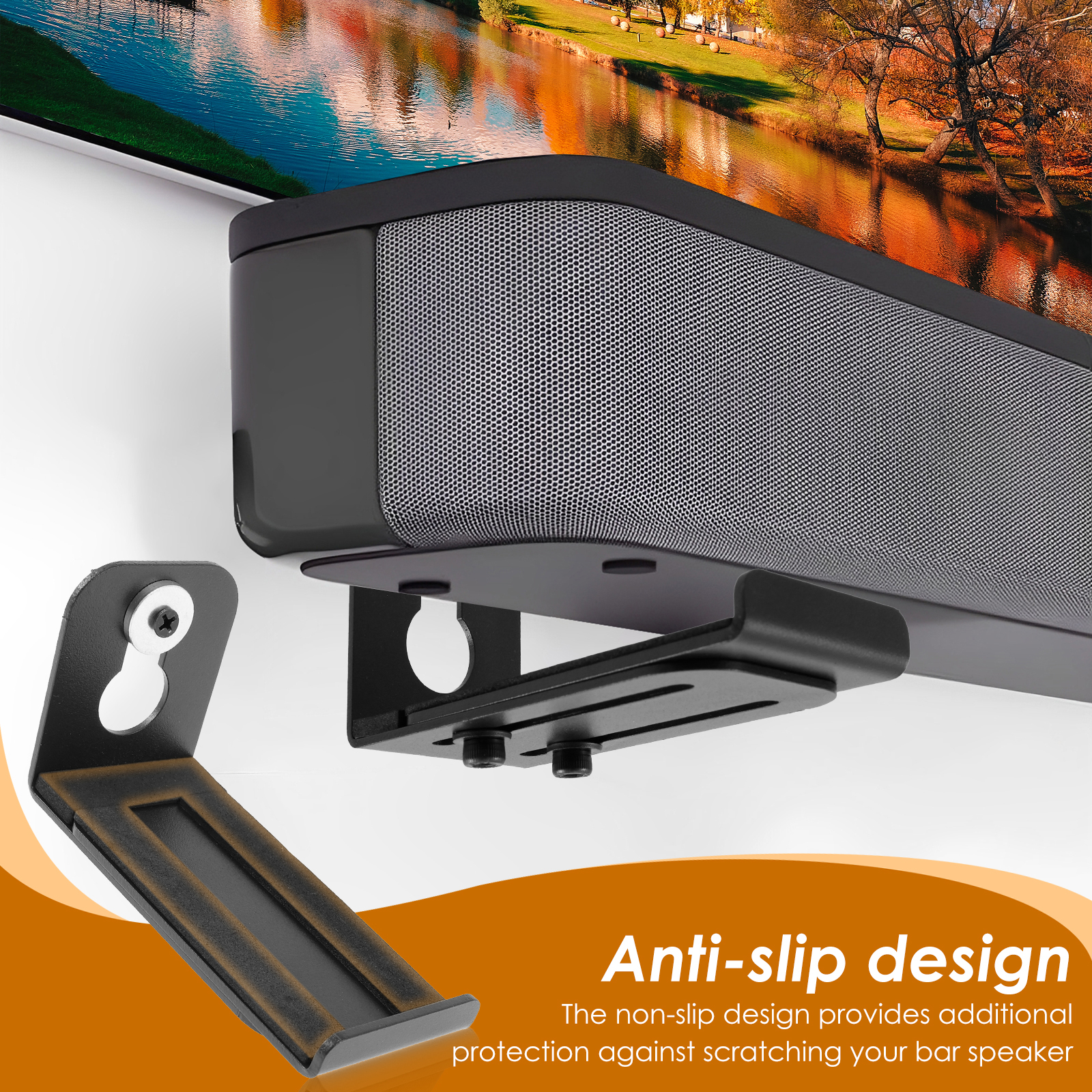 2Pcs Soundbar Speaker Stands W - Home Bar Set reseña y precio