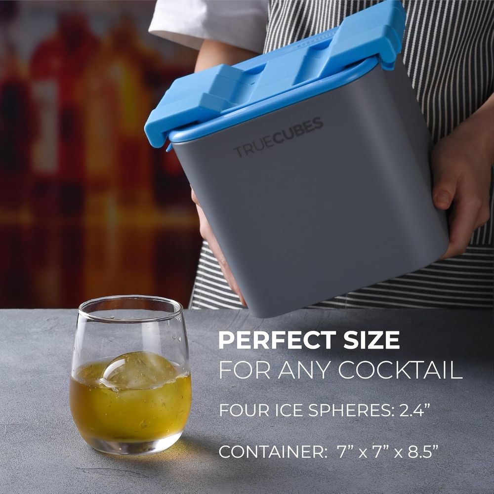 Large Ice Sphere Mold with Sto - Ice Mold Sphere reseña y precio