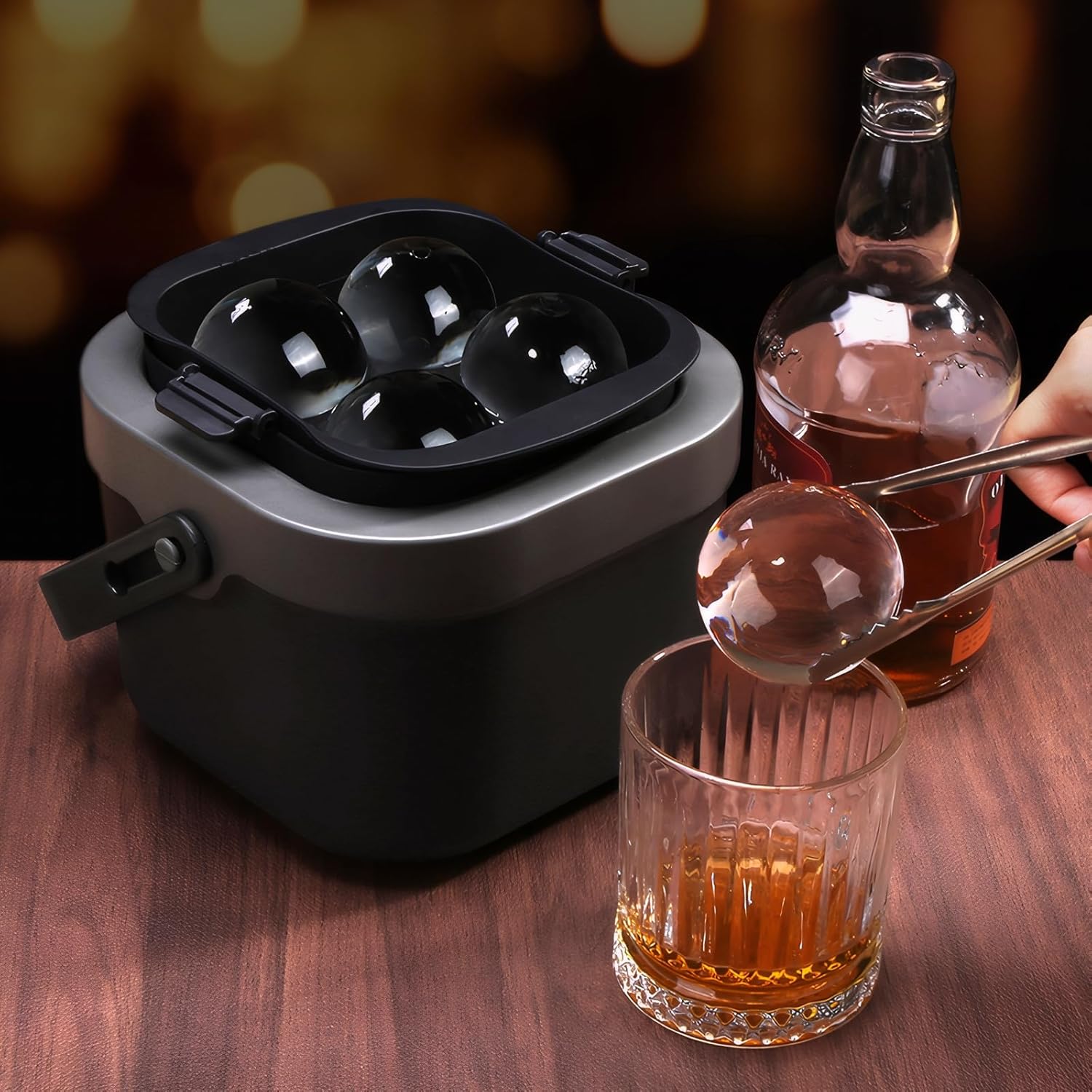 Crystal Clear Ice Ball Maker,  - Ice Mold Sphere reseña y precio