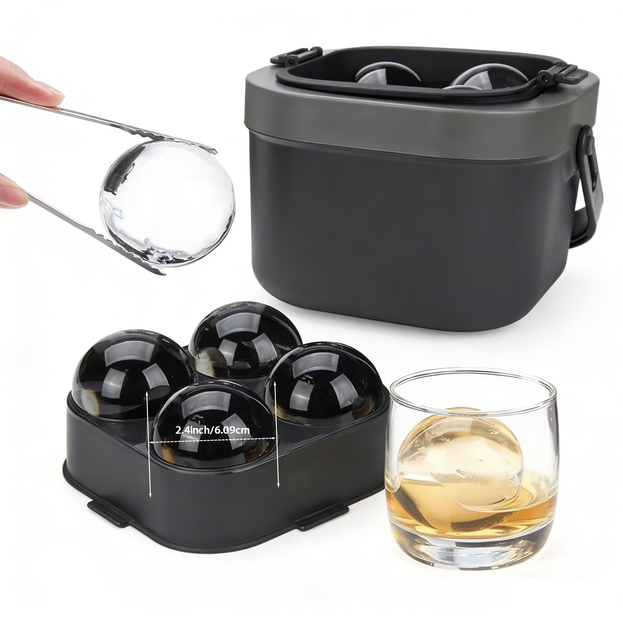 Crystal Clear Ice Ball Maker,  - Ice Mold Sphere reseña y precio