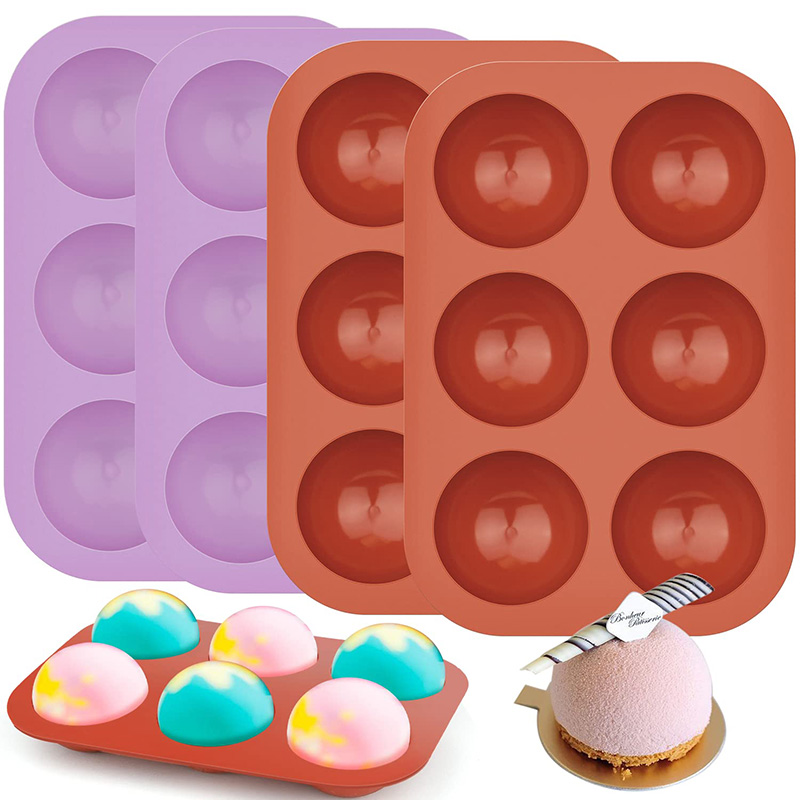 6 Cavities Semicircle Silicone - Ice Mold Sphere reseña y precio
