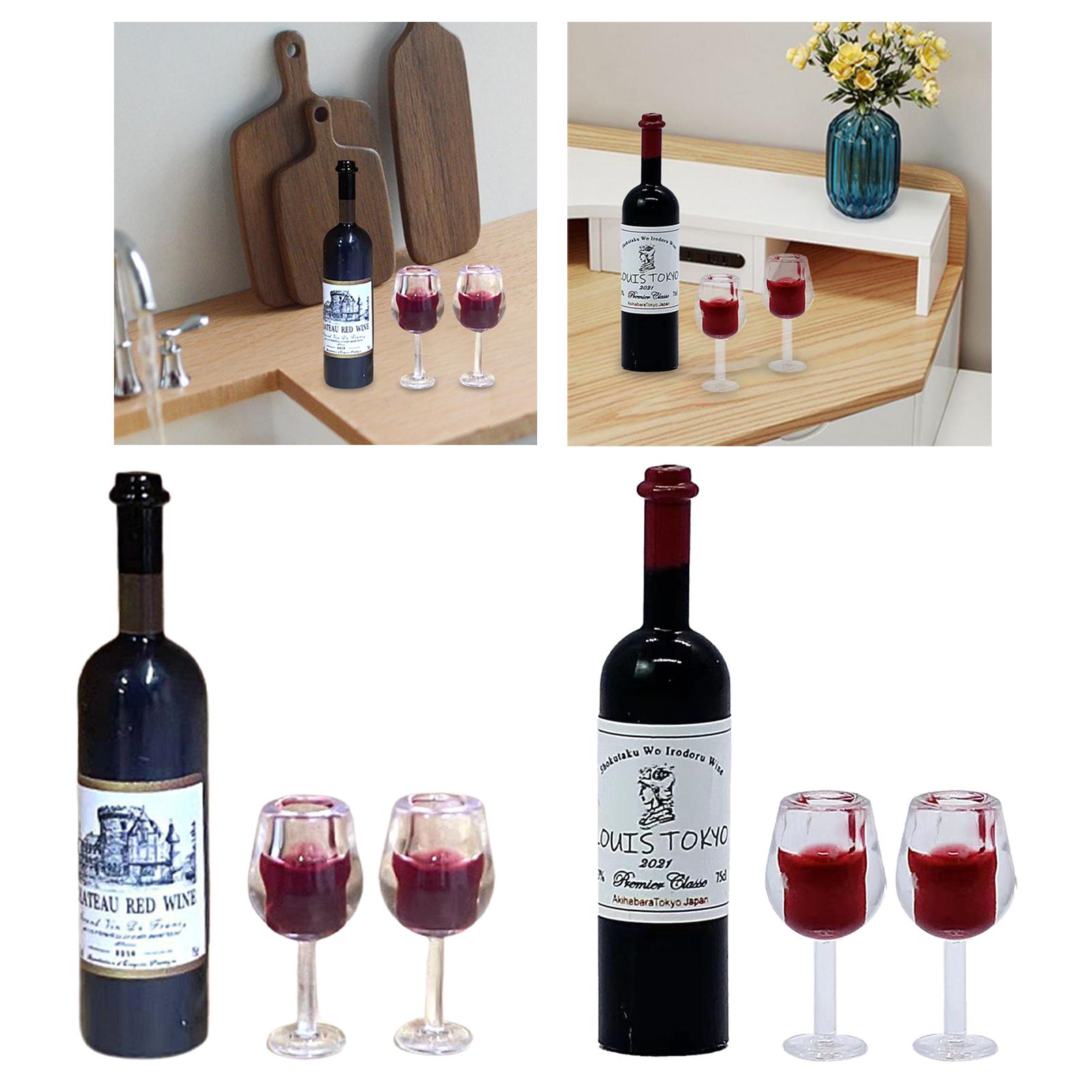 1/12 Scale Dollhouse Wine Bott - Home Bar Supplies reseña y precio