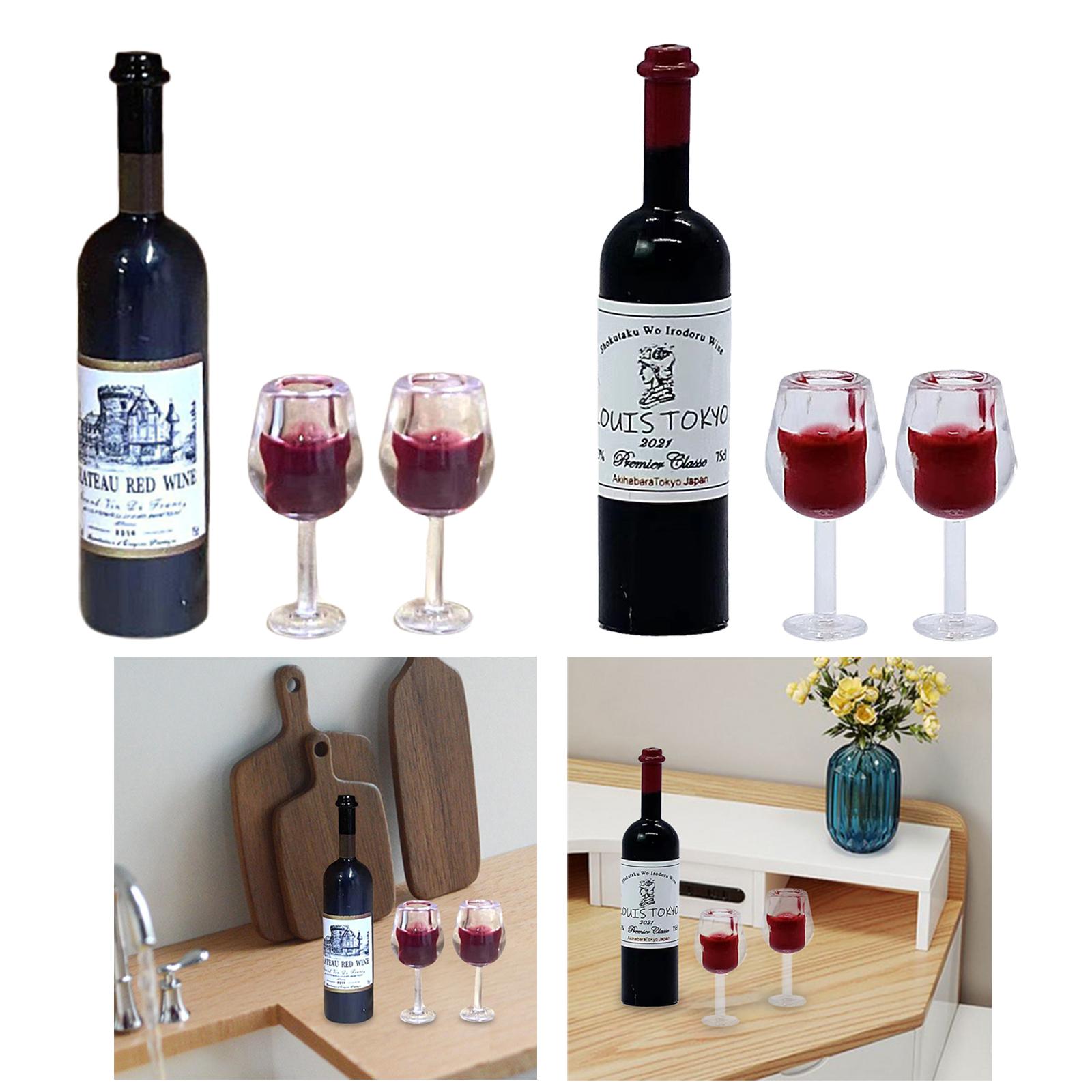 1/12 Scale Dollhouse Wine Bott - Home Bar Supplies reseña y precio