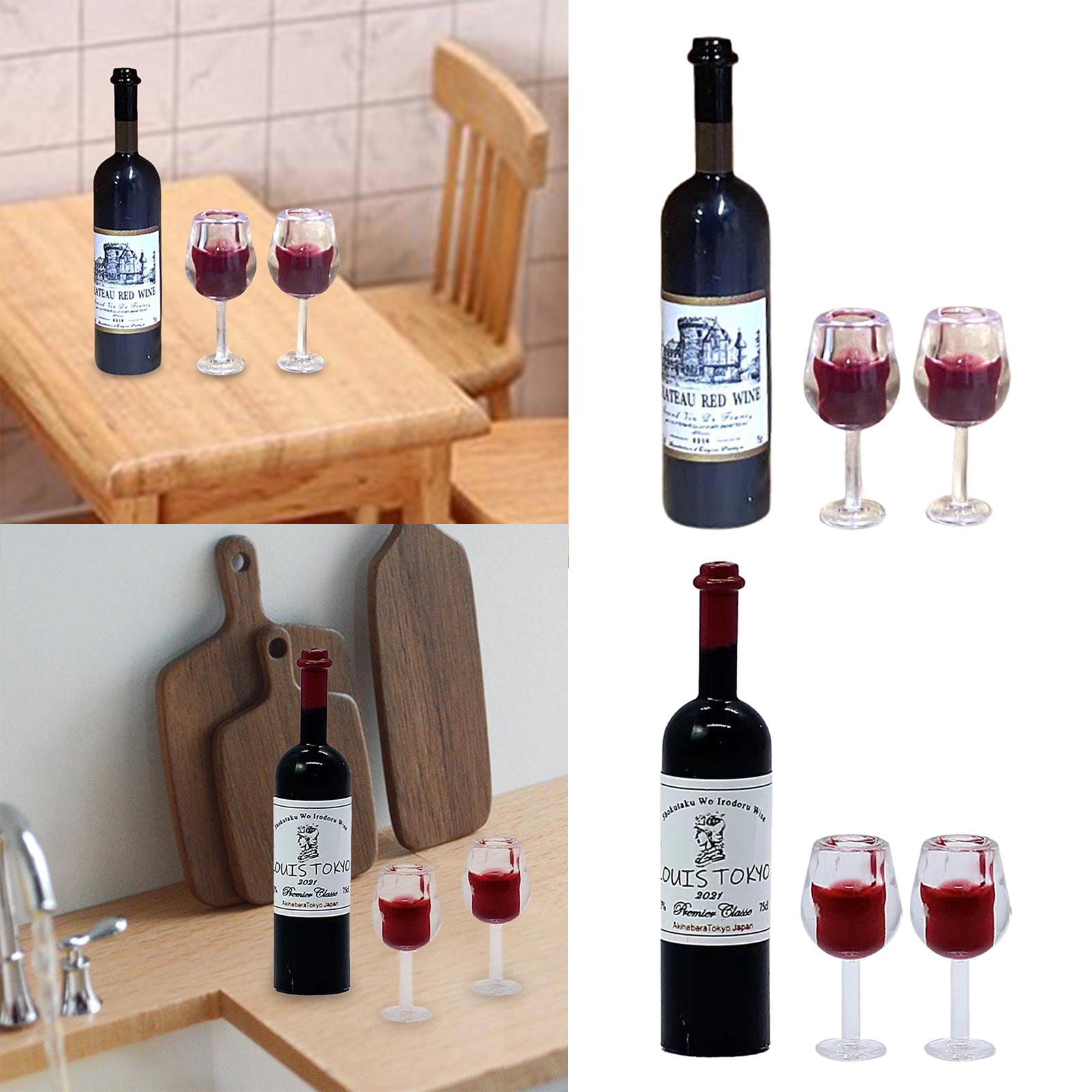 1/12 Scale Dollhouse Wine Bott - Home Bar Supplies reseña y precio