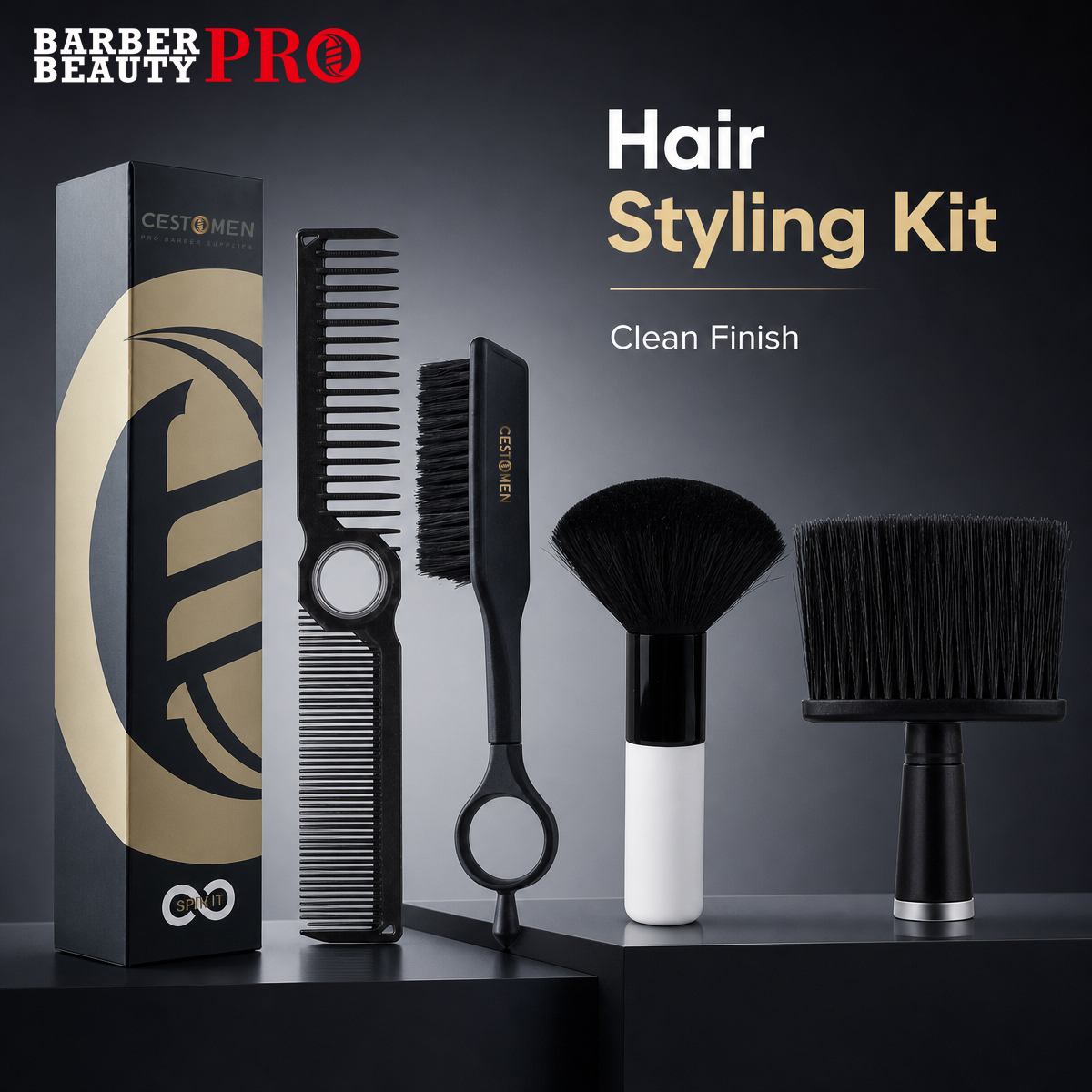 3Pcs Barber Hair Styling Kit w - Home Barber reseña y precio