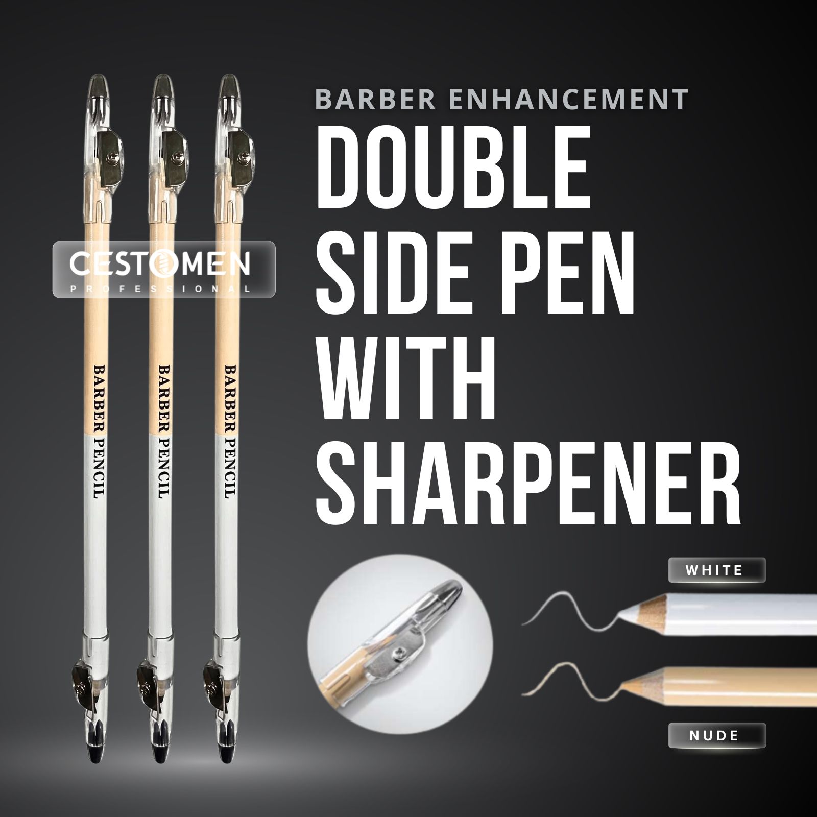 3Pcs Double-sided Barber Beard - Home Barber reseña y precio