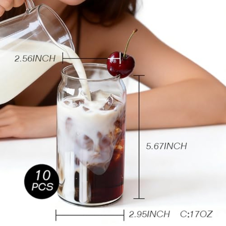 Drinking Glasses Set of 10, 17 - Highball Glass Set reseña y precio