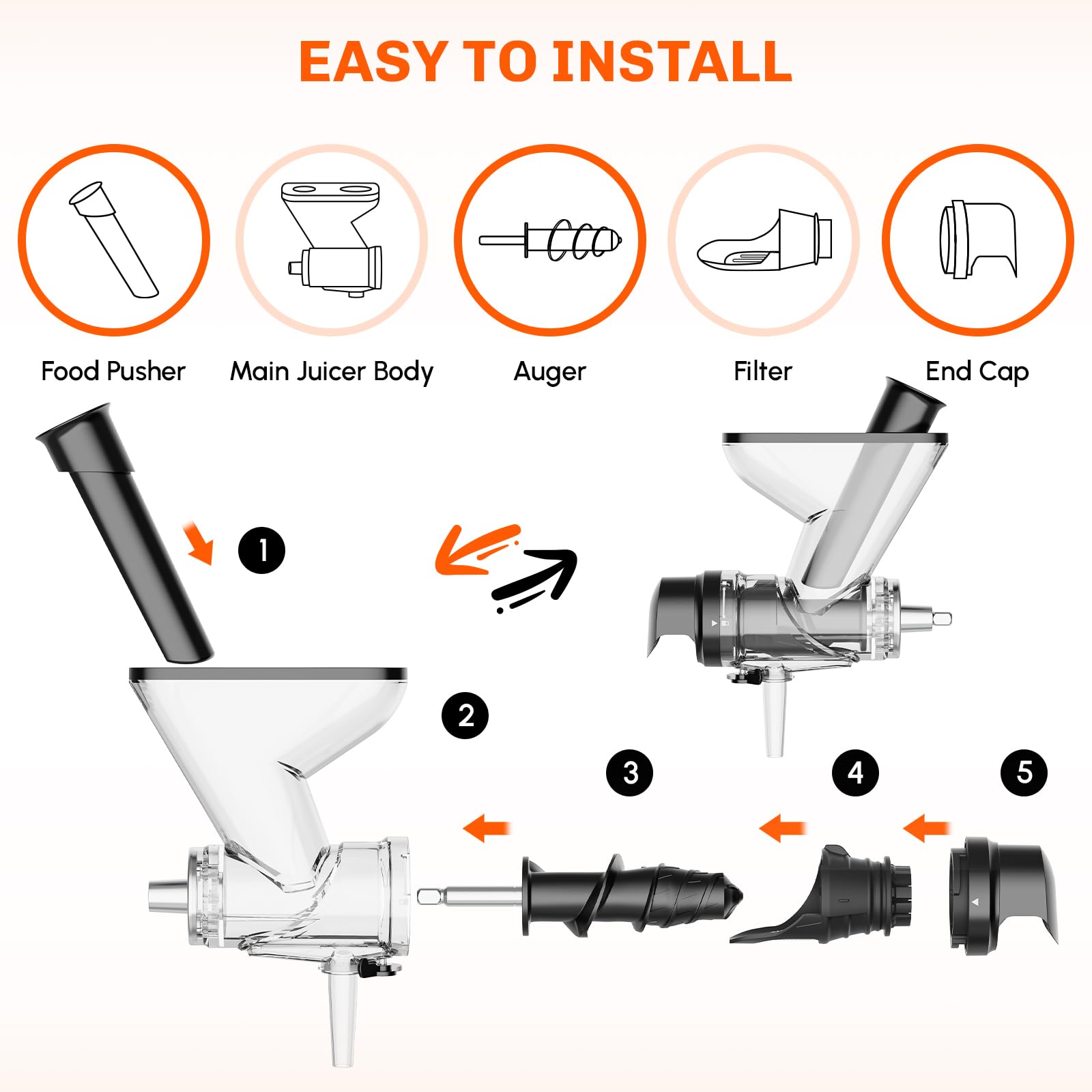 Masticating Juicer Attachment  - Citrus Juicer Bar reseña y precio