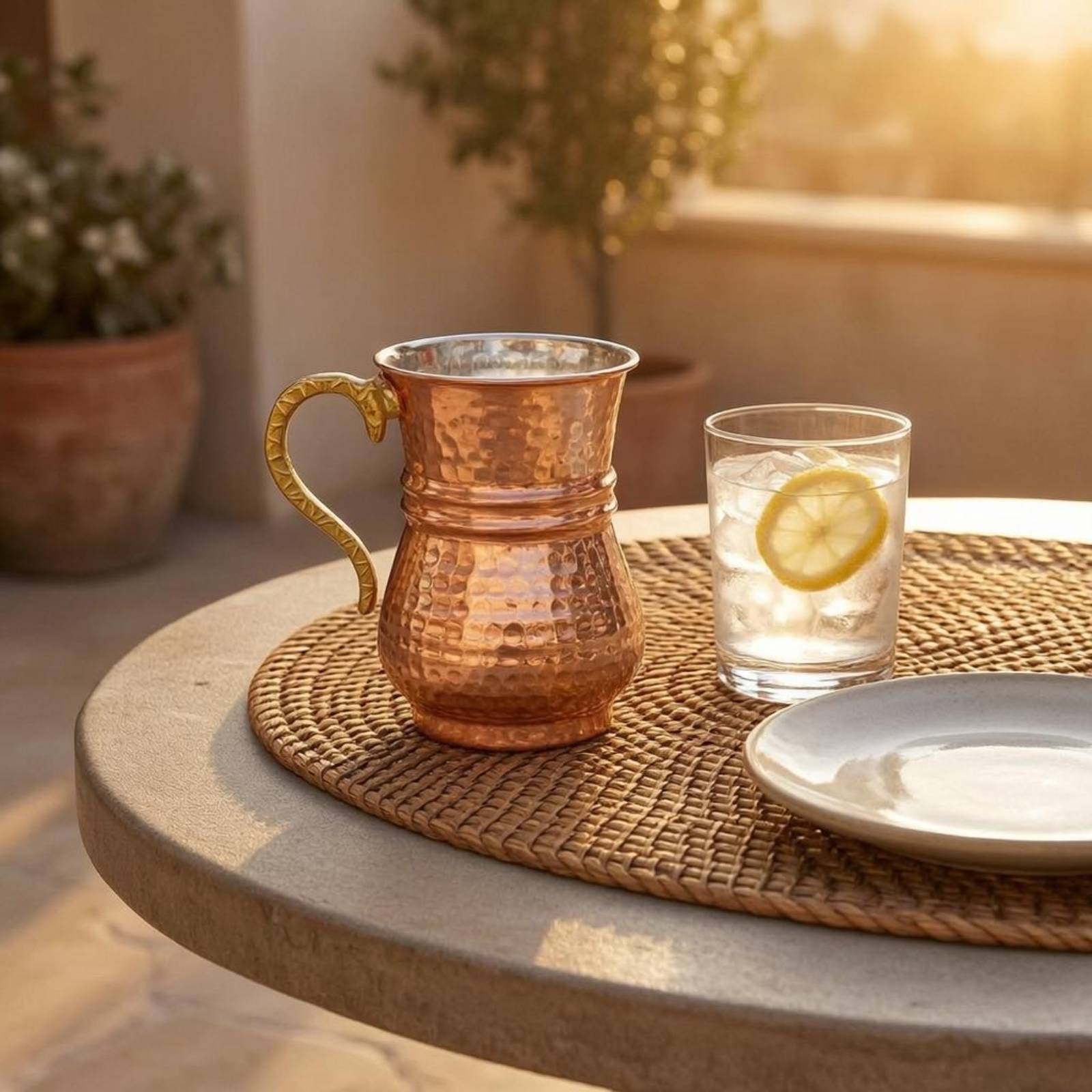 Metal Cup with Handle Flared R - Mule Copper Mug reseña y precio
