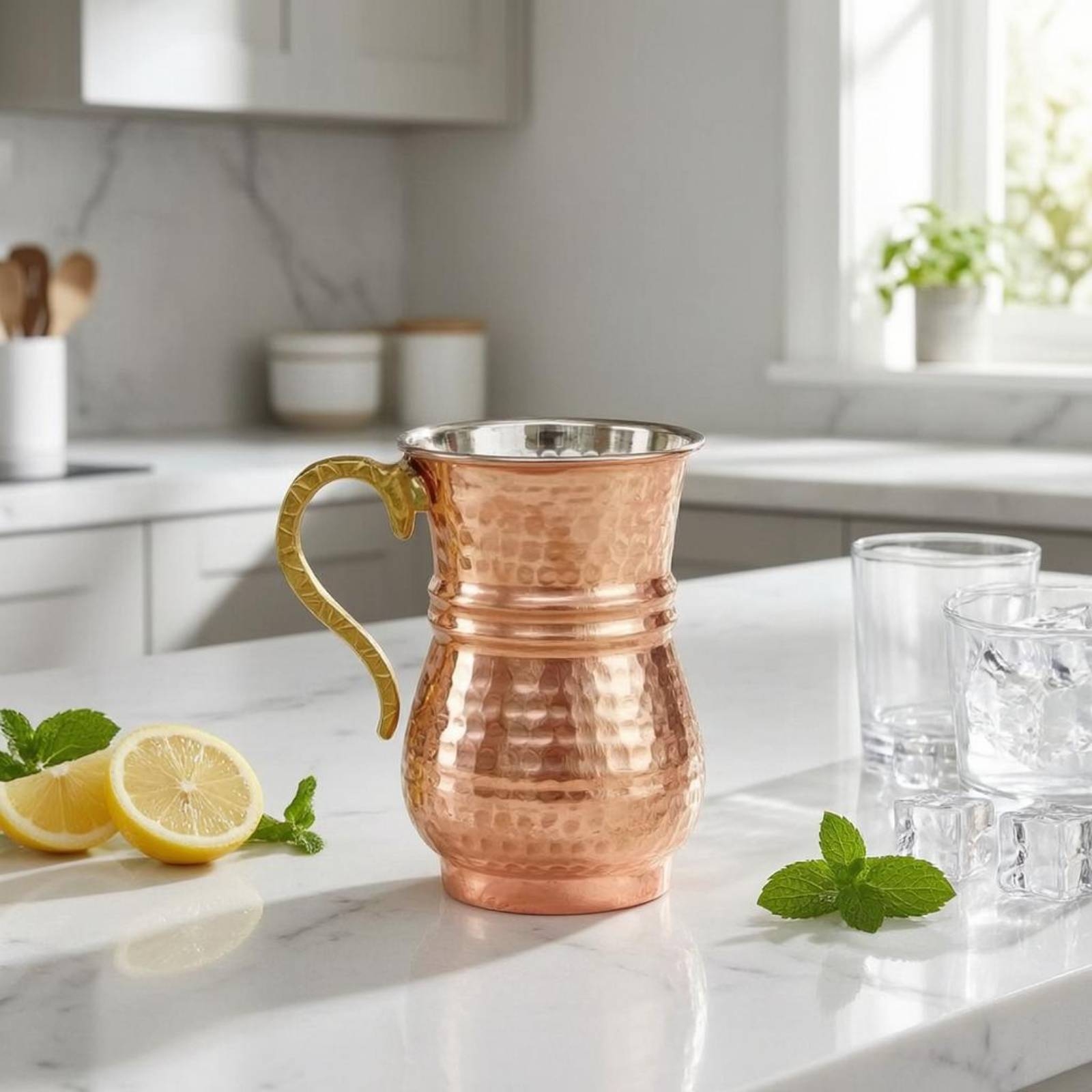 Metal Cup with Handle Flared R - Mule Copper Mug reseña y precio