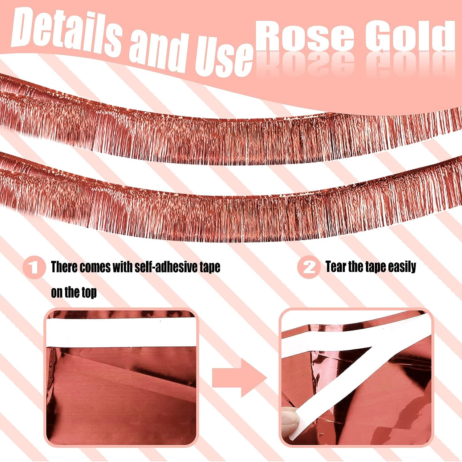 30x300CM Foil Fringe Garland S - Home Bargains reseña y precio