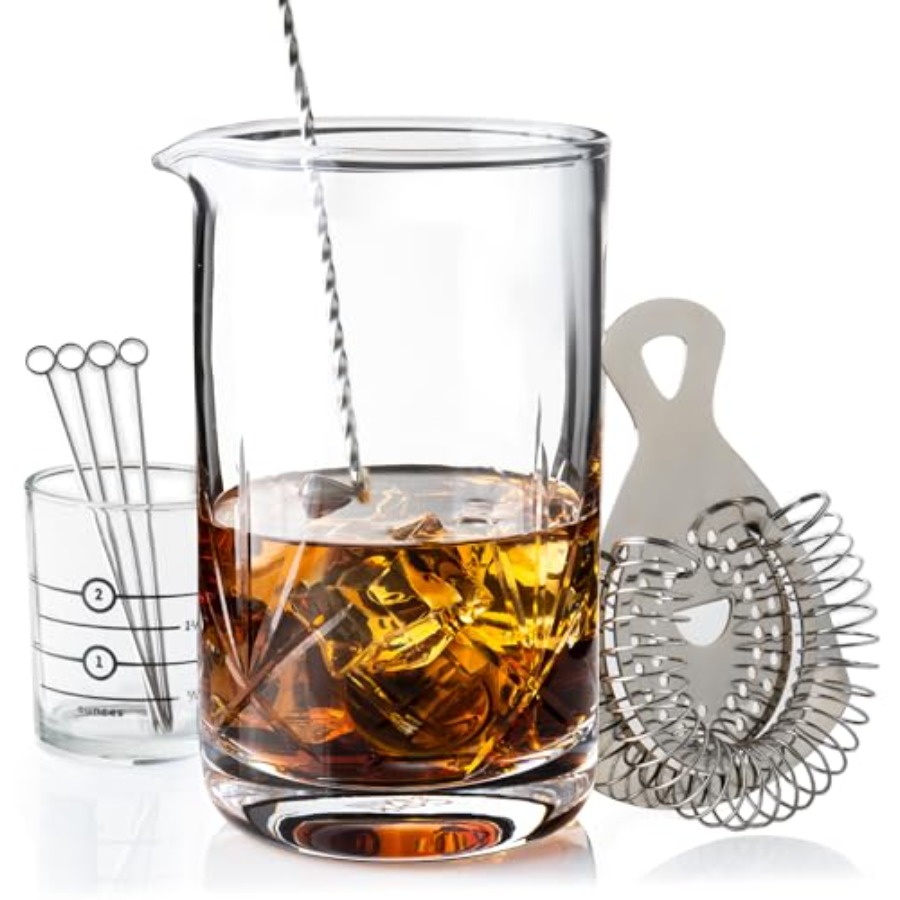 Cocktail Mixing Glass, Old Fas - Home Bar Set reseña y precio