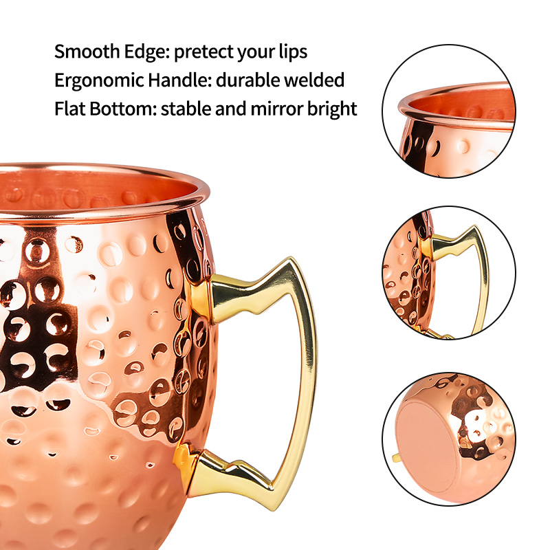 Moscow Mule Stainless Steel Mu - Mule Copper Mug reseña y precio