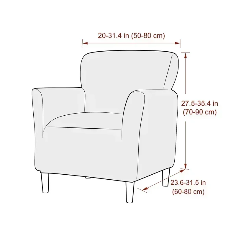1PC Jacquard Tub Armchairs Cha - Home Bar Seating reseña y precio