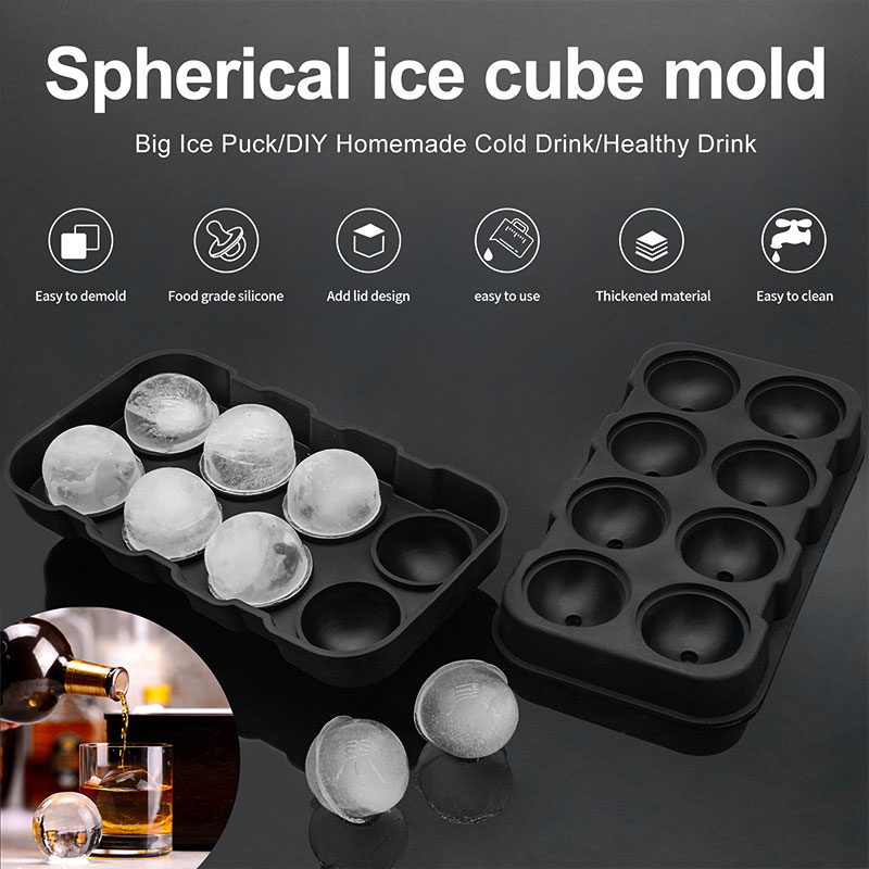 Large Sphere Ice Cube Molds 4/ - Ice Mold Sphere reseña y precio